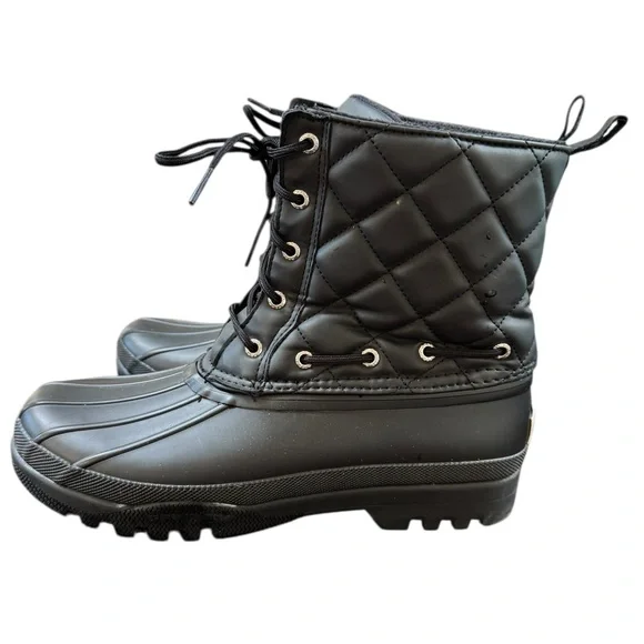 Sperry Topsider Gosling Insulated Black Rubber  Boots Women’s Size 8 - Picture 6 of 12